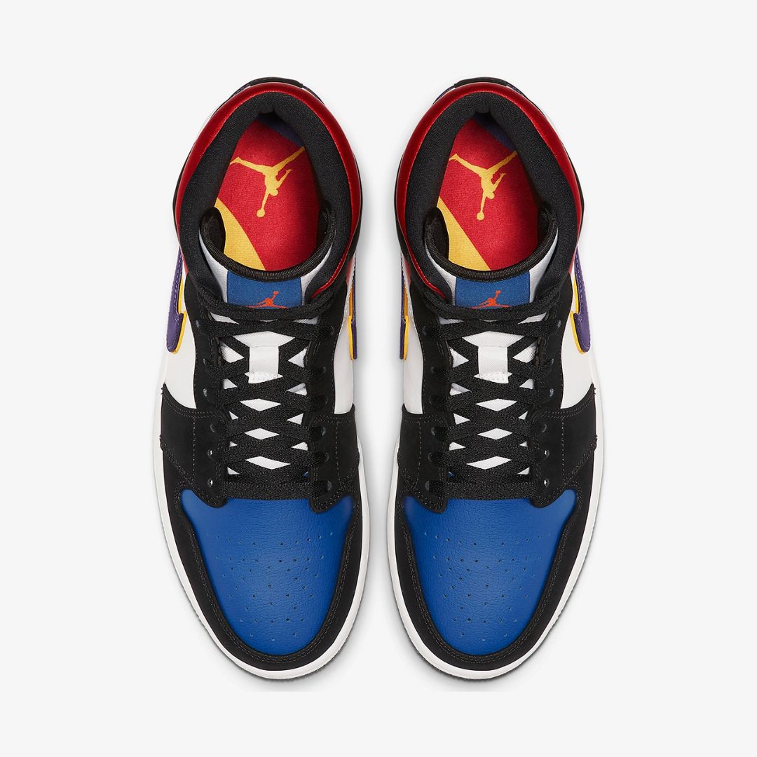 ナイキ NIKE AIR JORDAN 1 MID LAKERS TOP 3 Tênis Air Jordan 1 Mid Lakers Top 3 - 852542-005 - Sportline Store