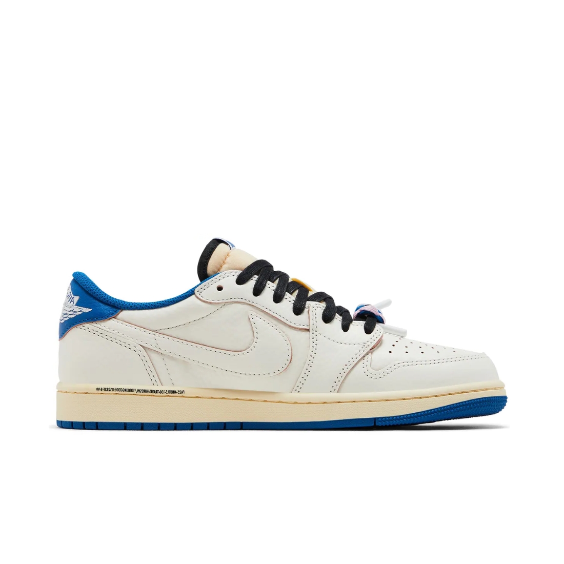 Tênis Air Jordan 1 Low x Travis Scott x Fragment Sail Military