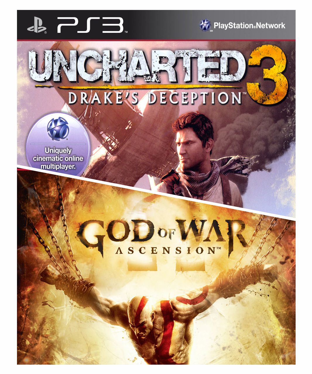 Combo Uncharted 3 + God of war ascension ps3 - MSQ Games