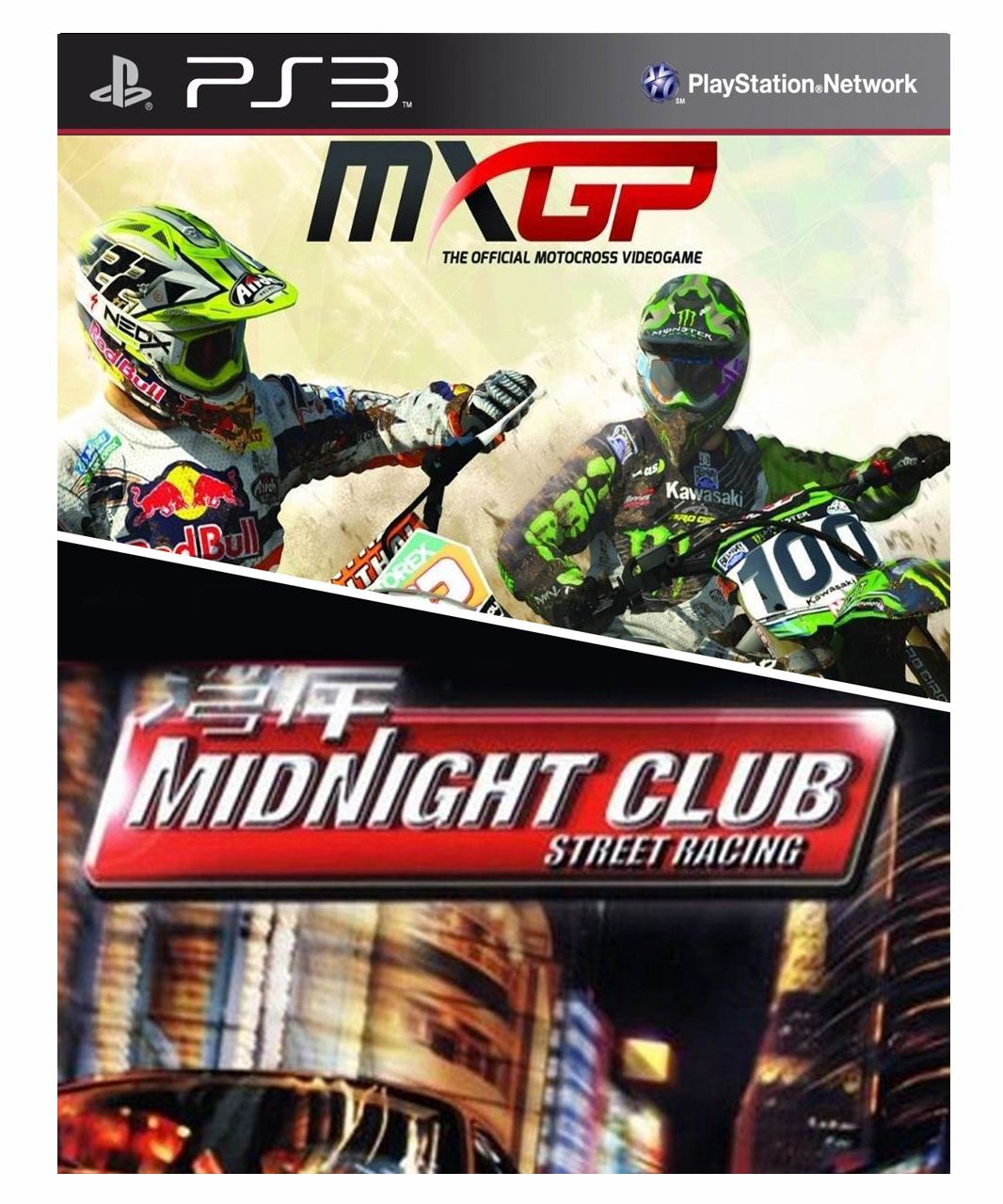 Combo MXGP Motocross + Midnight club (ps2 classics) Ps3 - MSQ Games