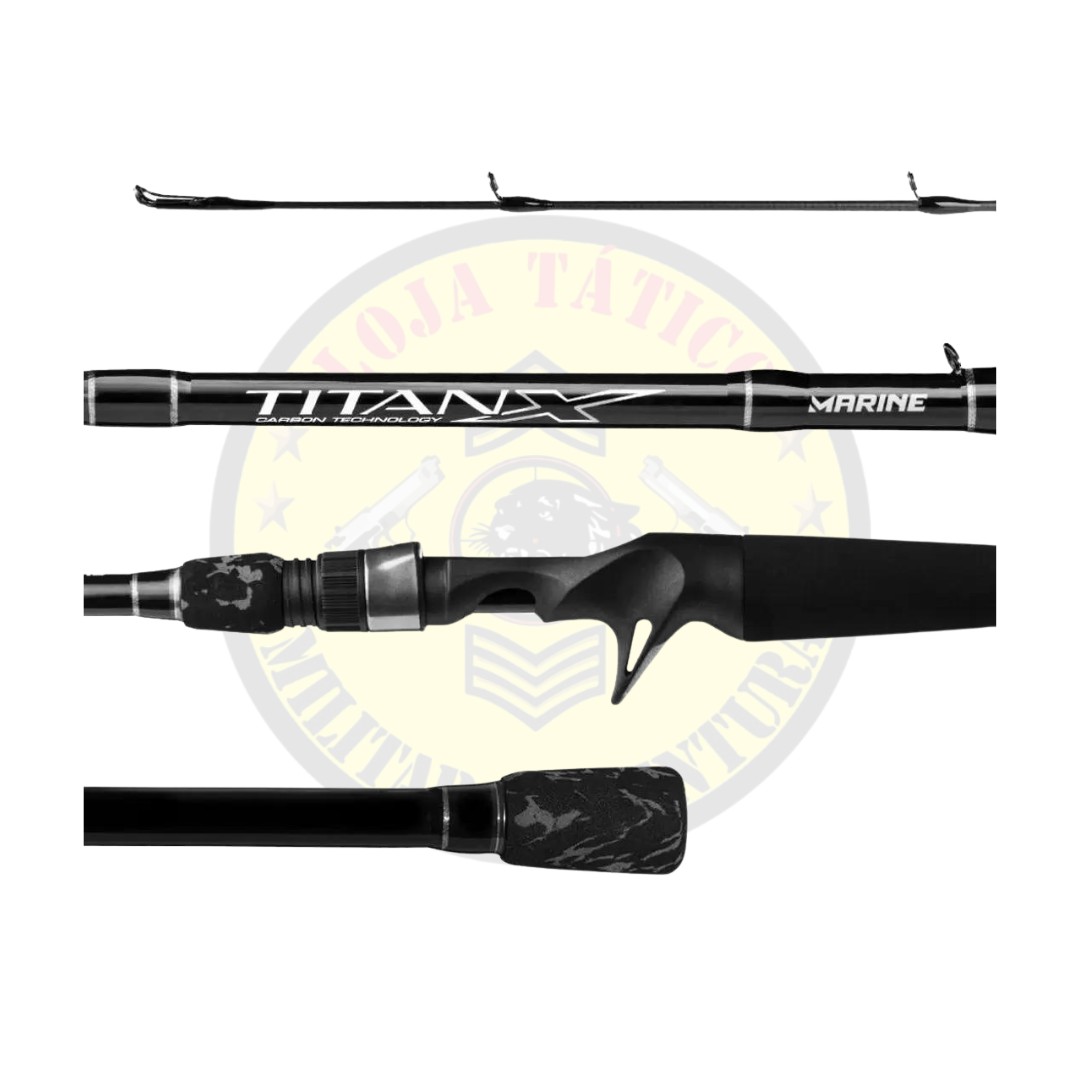 VARA INTEIRA CARRETILHA MARINE SPORTS TITANX TTX-C601M 6-22G 1,83M