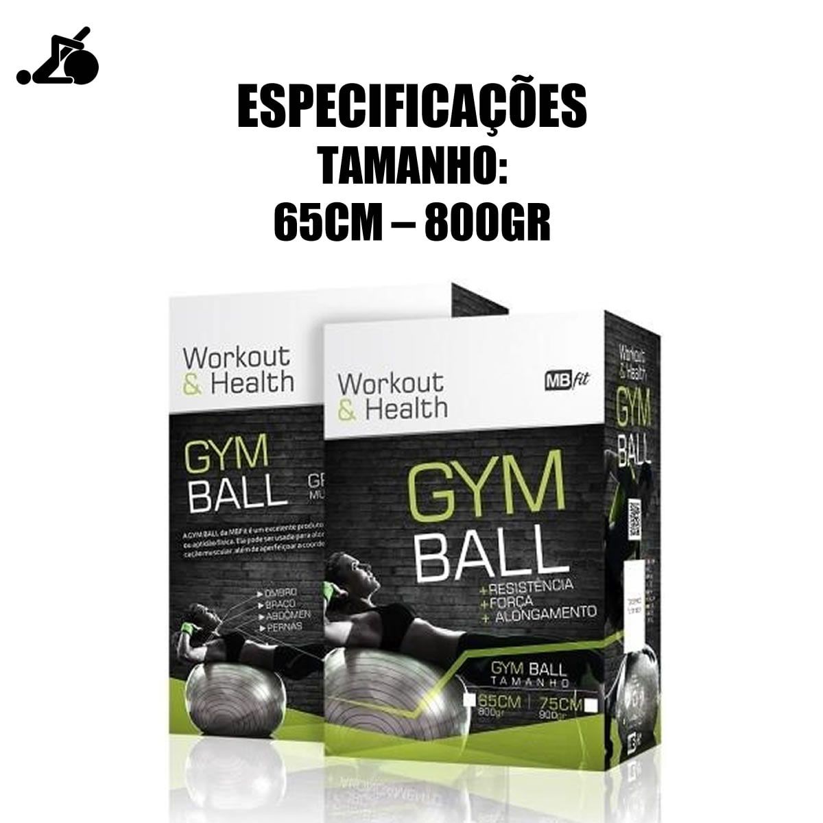 Bola de ginástica de 65cm Palmela • OLX Portugal