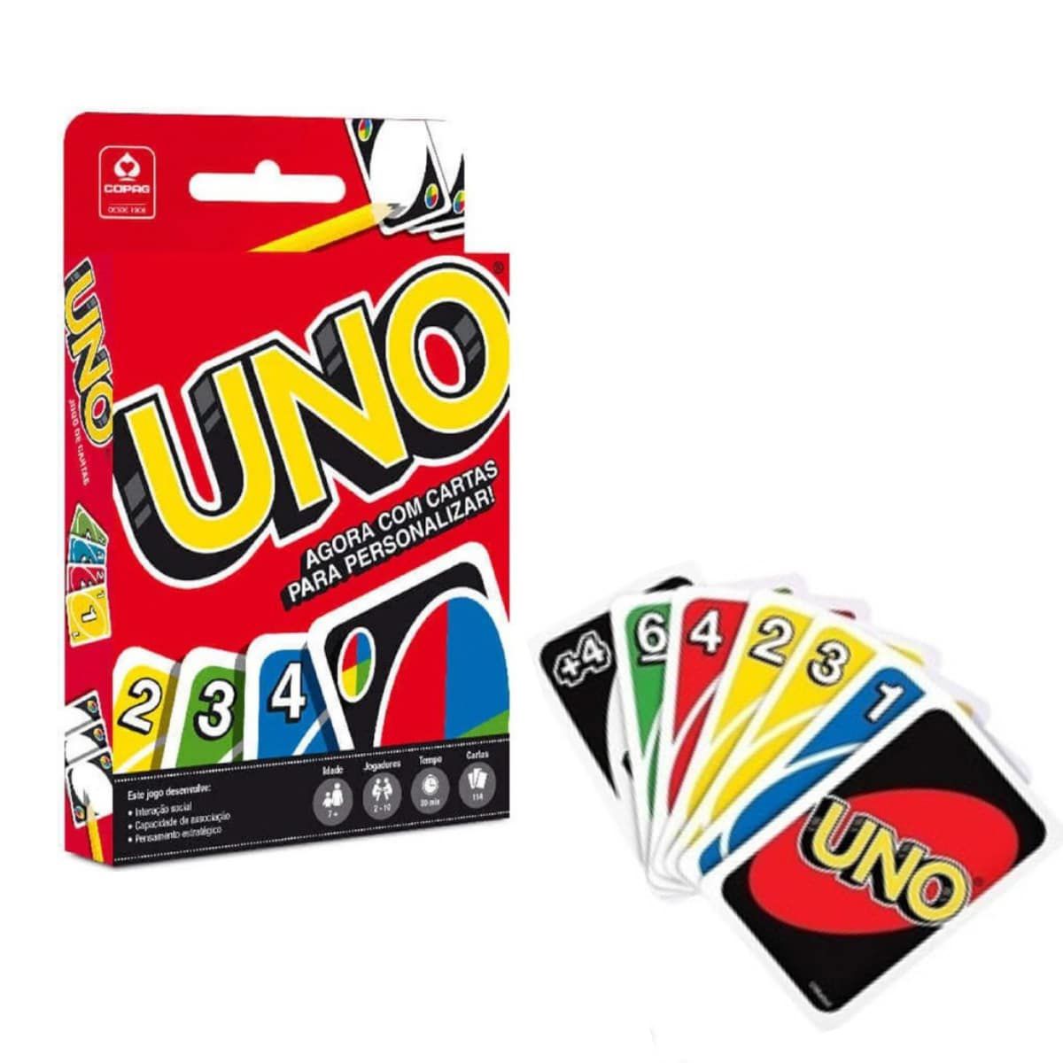 JOGO DE CARTAS UNO TRADICIONAL REF 98190 - COPAG - Papelaria Catavento