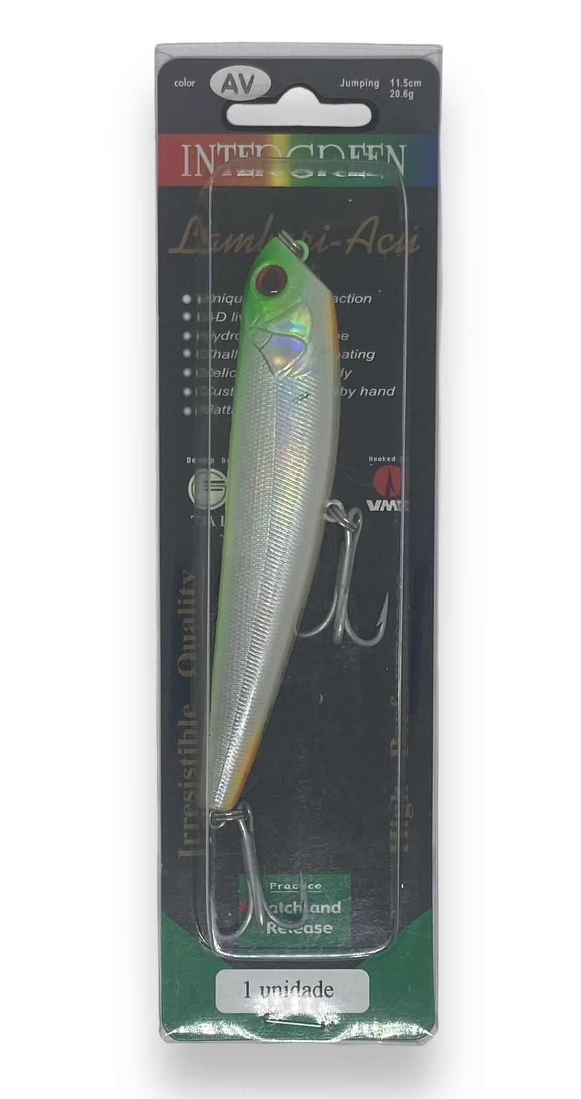 Isca artificial Intergreen Lambari Açu Cor: AV - Martinelli Pesca e ...