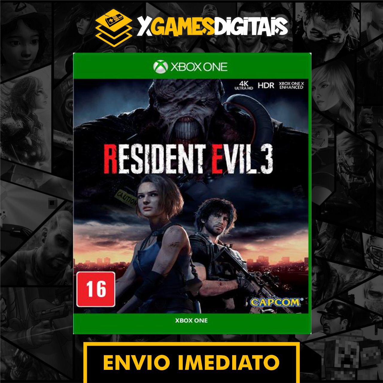 Resident Evil 3 - Xbox One - Midia Digital - Xgamesdigitais - XGAMESDIGITAIS