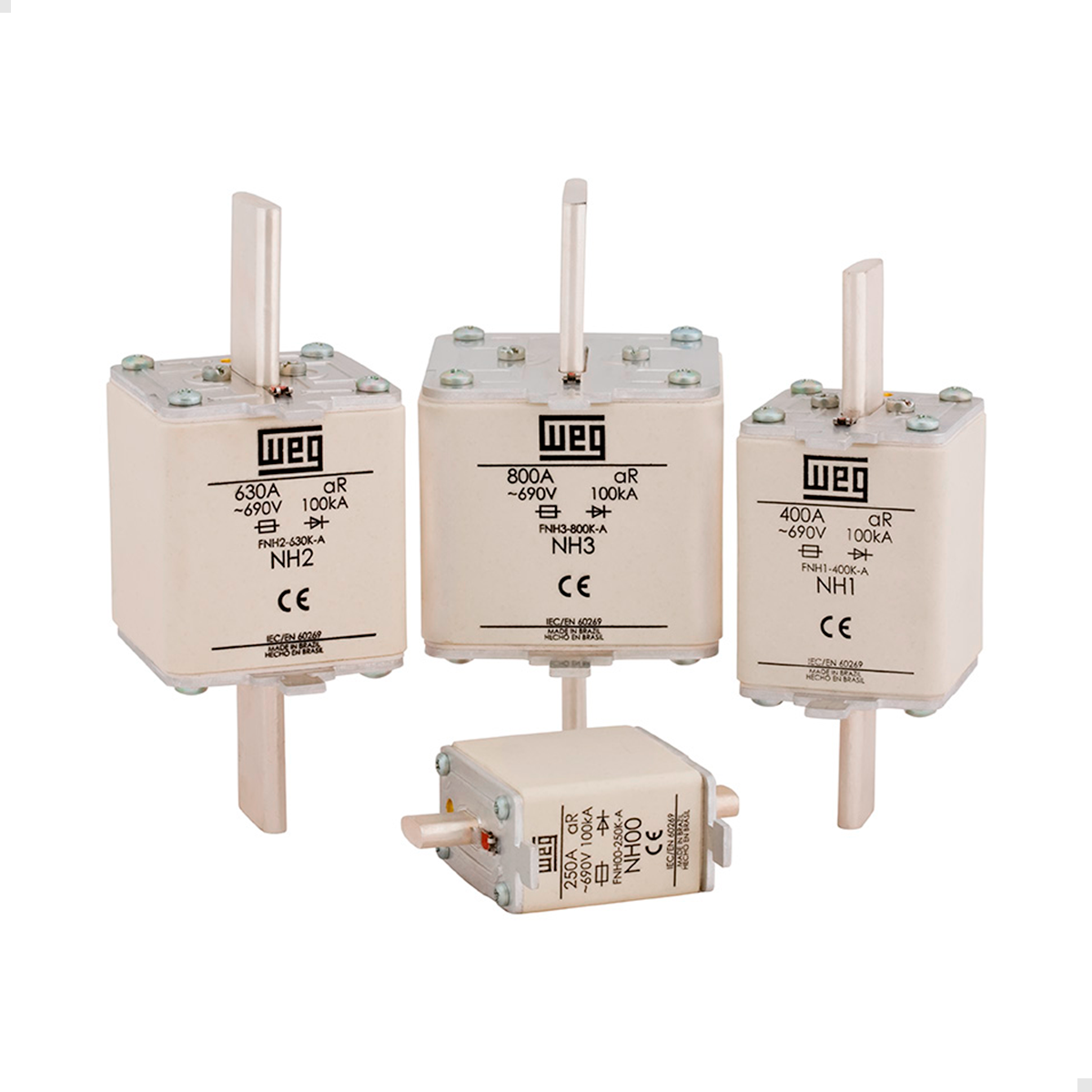 Chave Seccionadora Rotativa WEG 160A Com Porta Fusivel Tam. 00 e