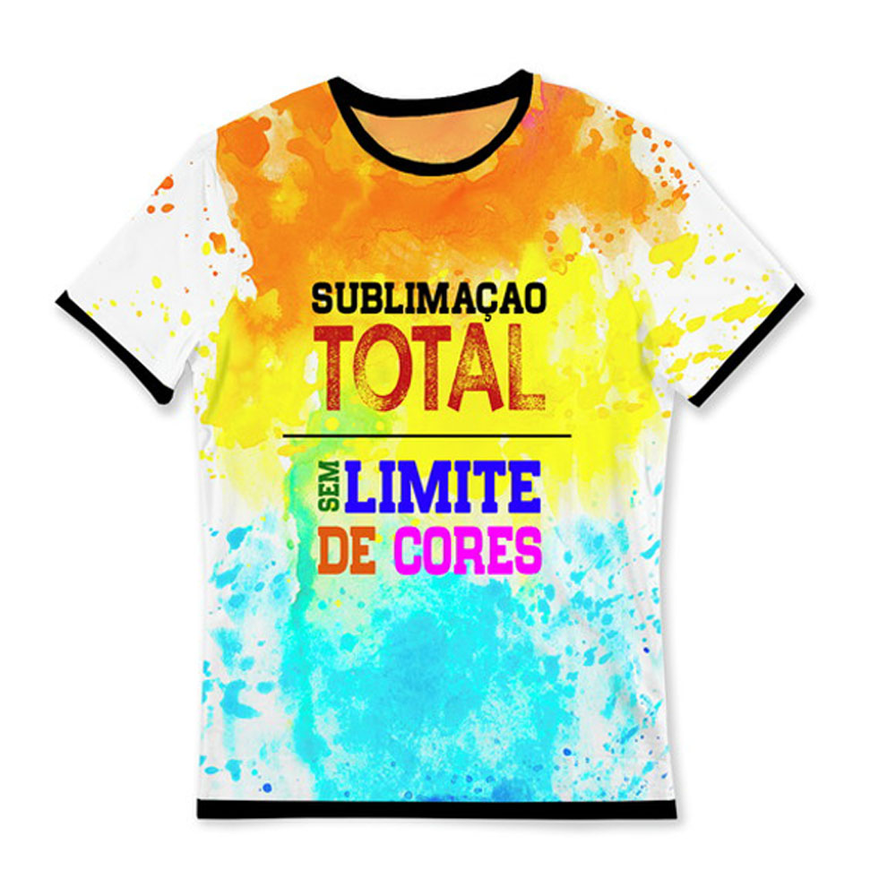 Confecção de camiseta Personalizada Sublimação Total Estampa Total -  Estamparia e Malharia Vasconcelos