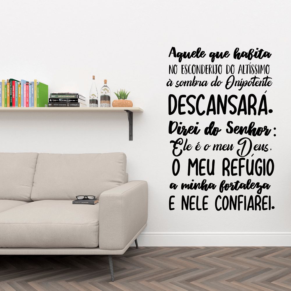 ADESIVO DECORATIVO SALMO 91 - Dexcolado