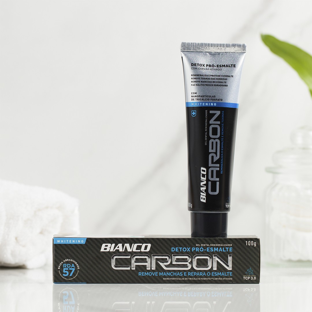 Creme dental com Carvão Ativado Sem Flúor | Bianco Carbon - Produtos para a  Higiene Oral Care | Bianco