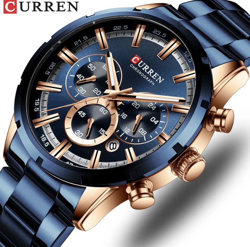 Rel gio Curren 8355 Azul Rel gios Curren