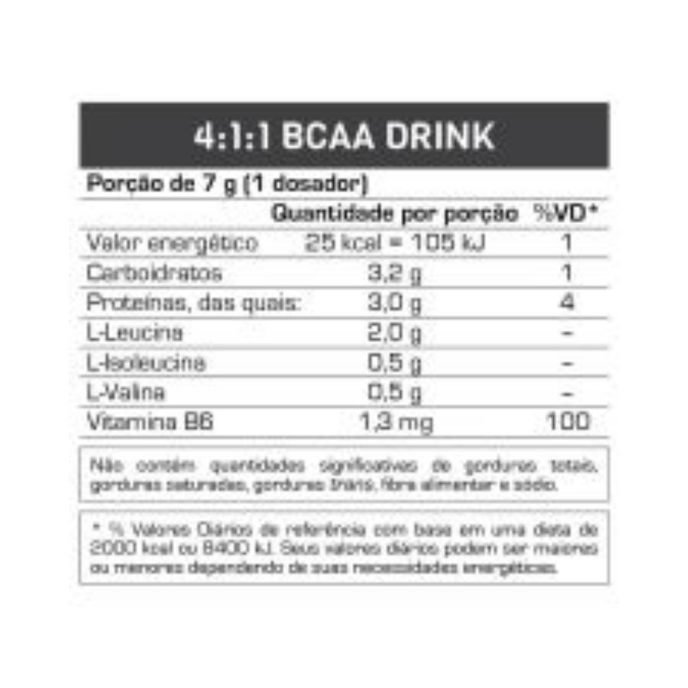 411 BCAA DRINK MAX TITANIUM 280G Curitiba Nutrition Suplementos