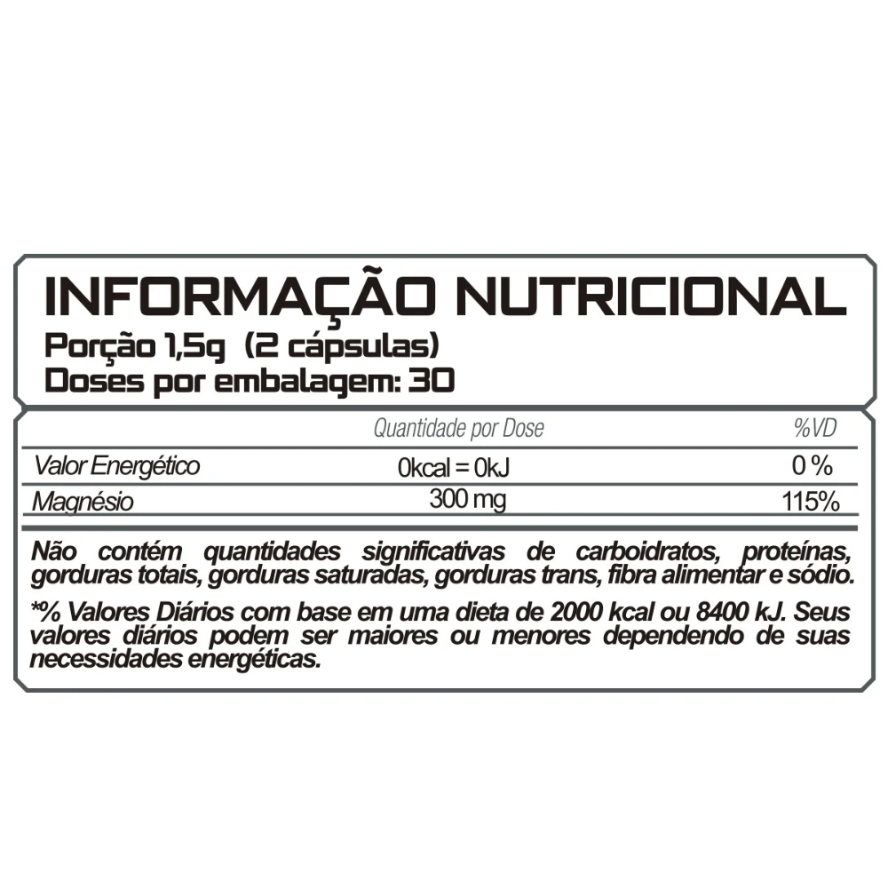 MAGNÉSIO MALATE MUSCLE DEFINITION - 60 CAPS - Curitiba Nutrition ...