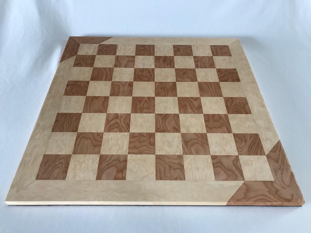 Tabuleiro de Xadrez Marchetado - Prof Ailton - material de xadrez