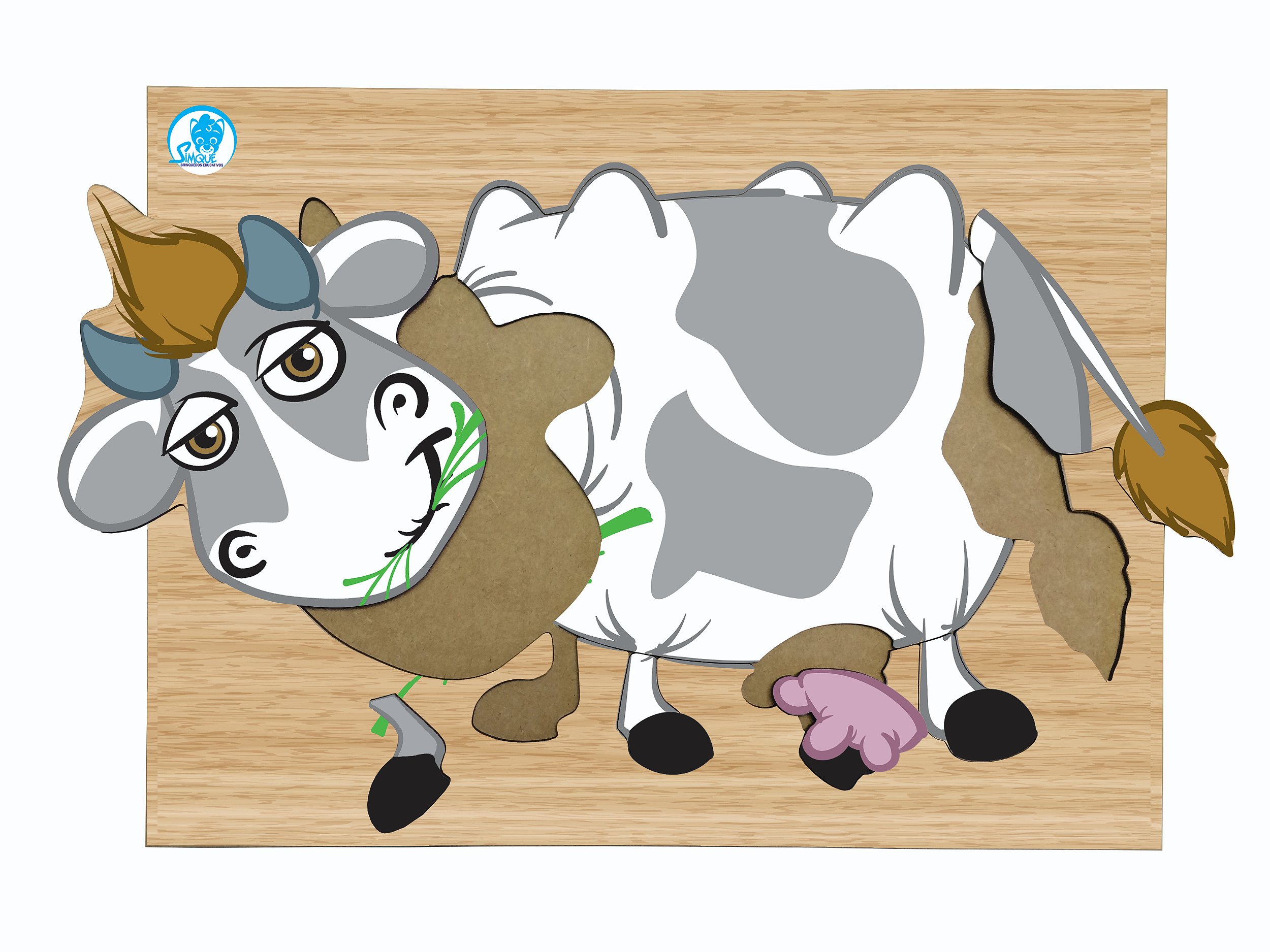 Jogo de Quebra-Cabeça para Crianças: Vaca