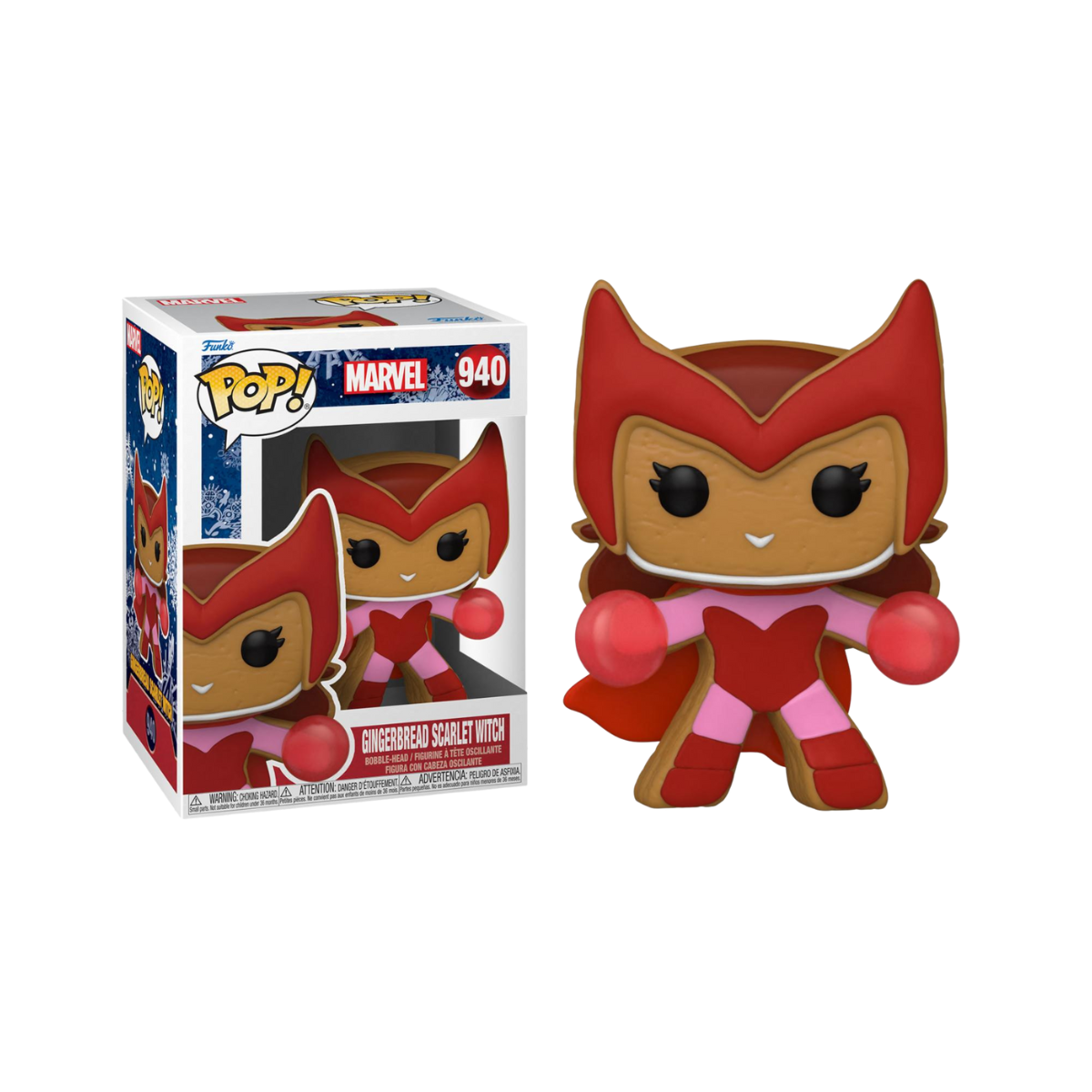 Funko Pop Marvel Gingerbread Scarlet Witch 940 HQ Personagem - Sou Fun -  Colecionáveis, Linha Geek e Presentes Criativos