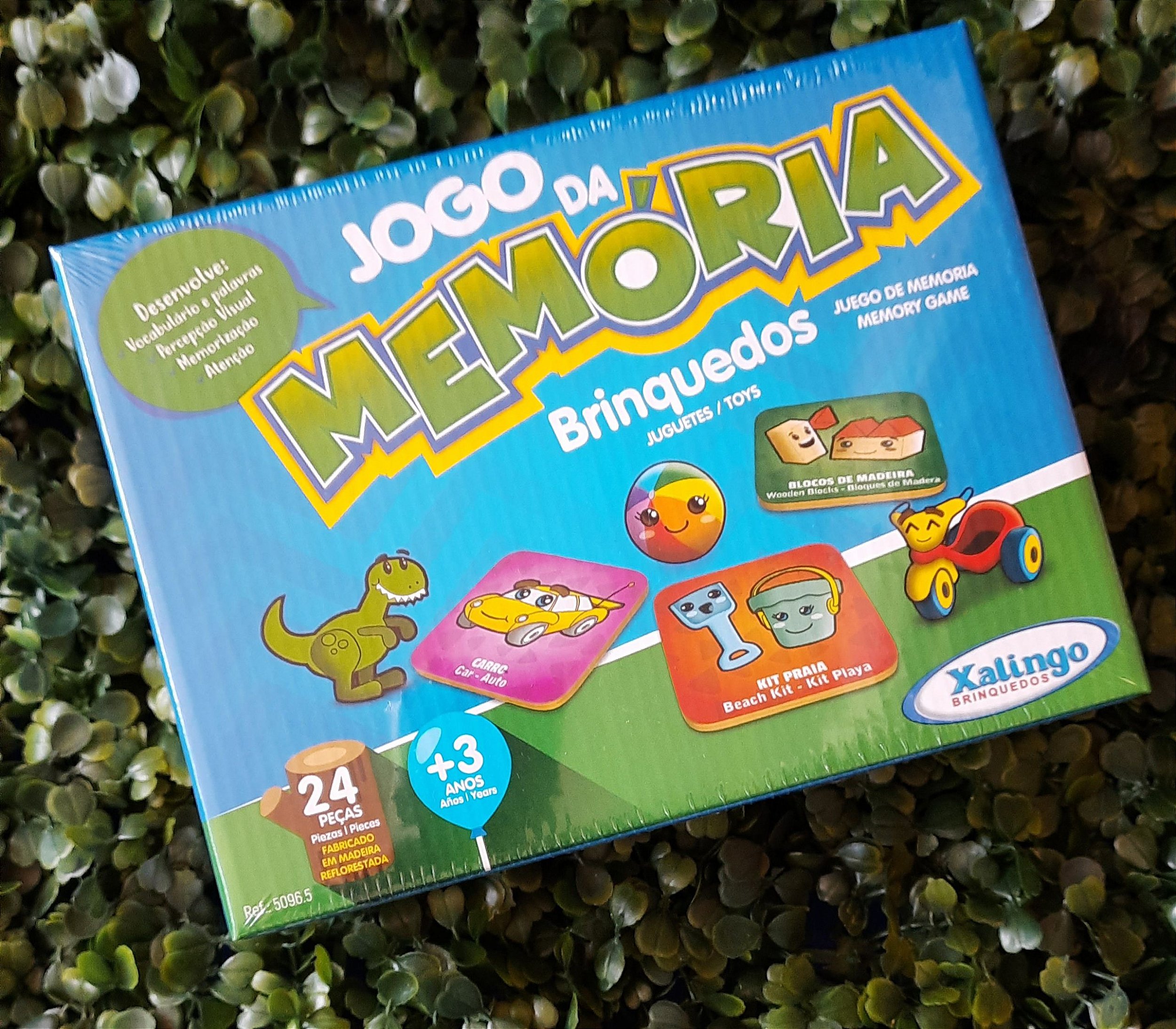 Jogo da Memoria Animais 24 Peças Xalingo