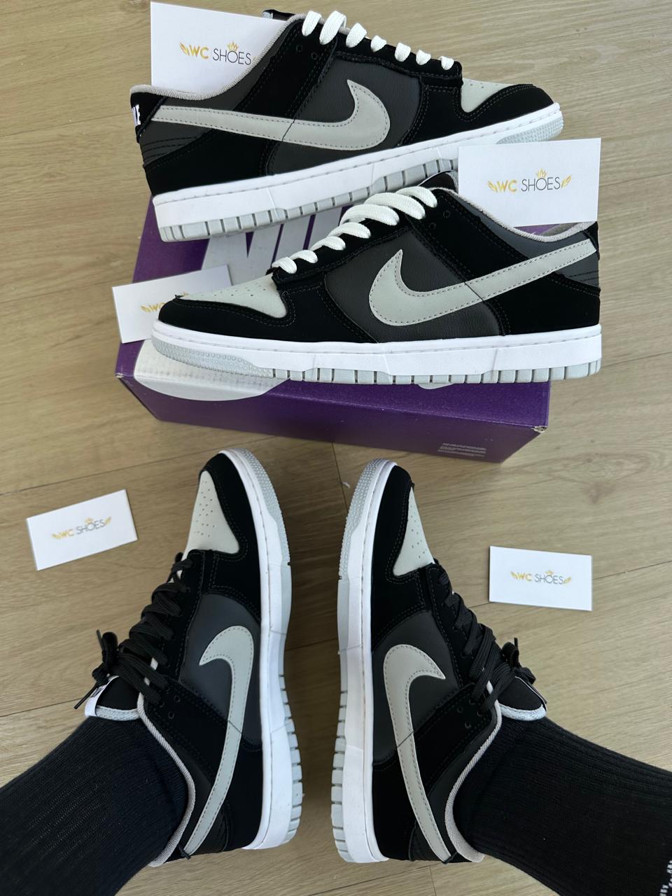 DUNK LOW SB CINZA/ PTO - WC SHOES