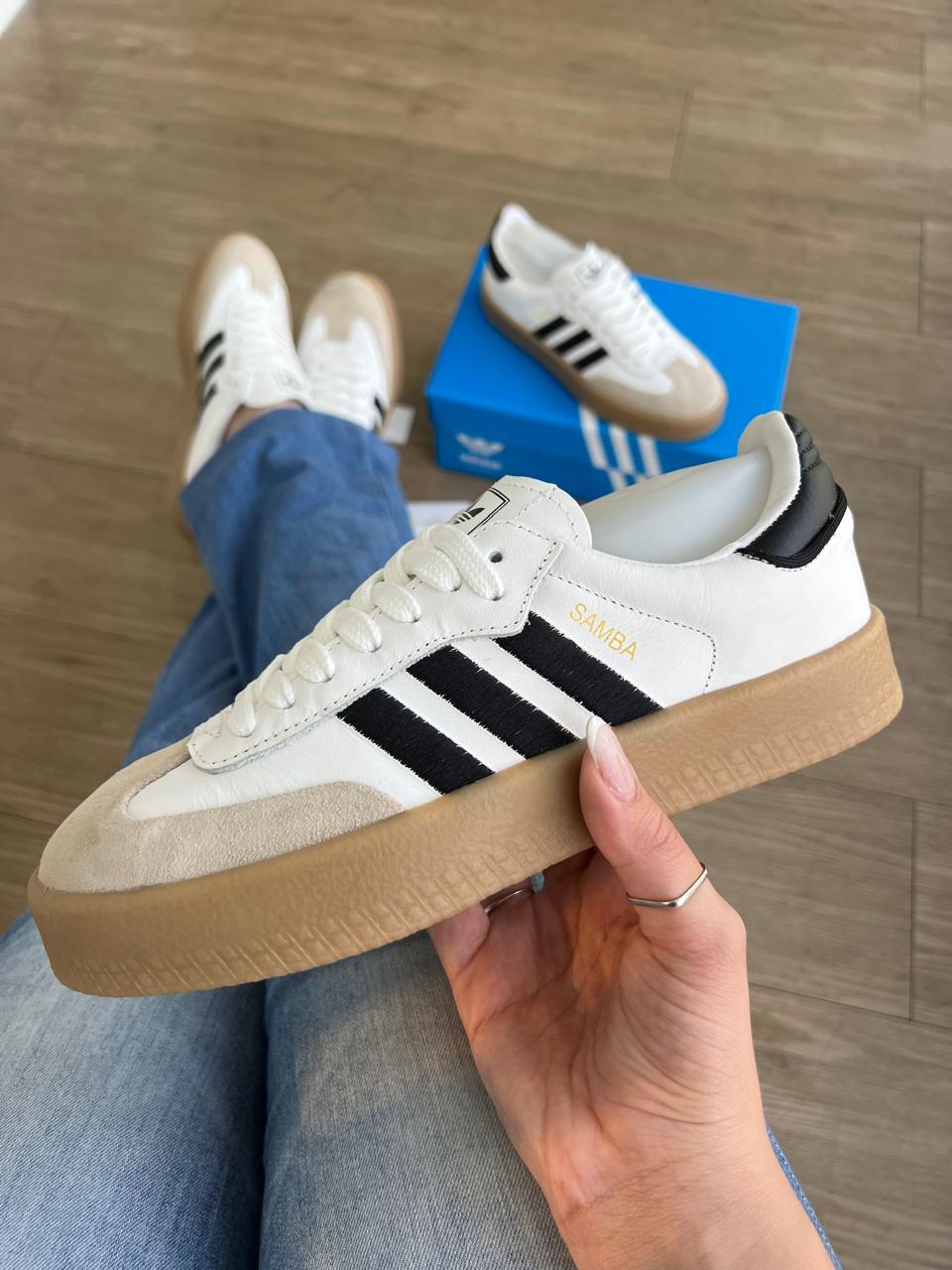 SAMBA PLATAFORMA BCO PRETO WC SHOES