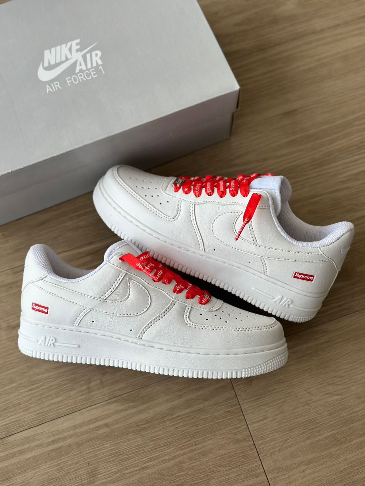 Tênis Nike Air Force x Supreme Branco - WC SHOES
