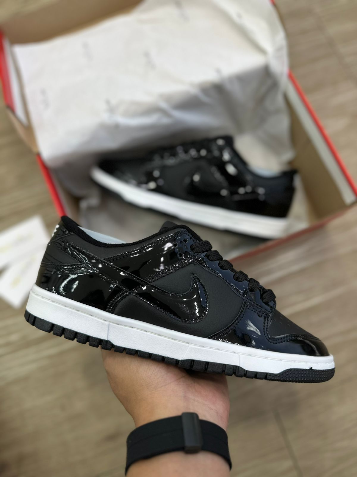 DUNK LOW SB PRETO VERNIZ - WC SHOES