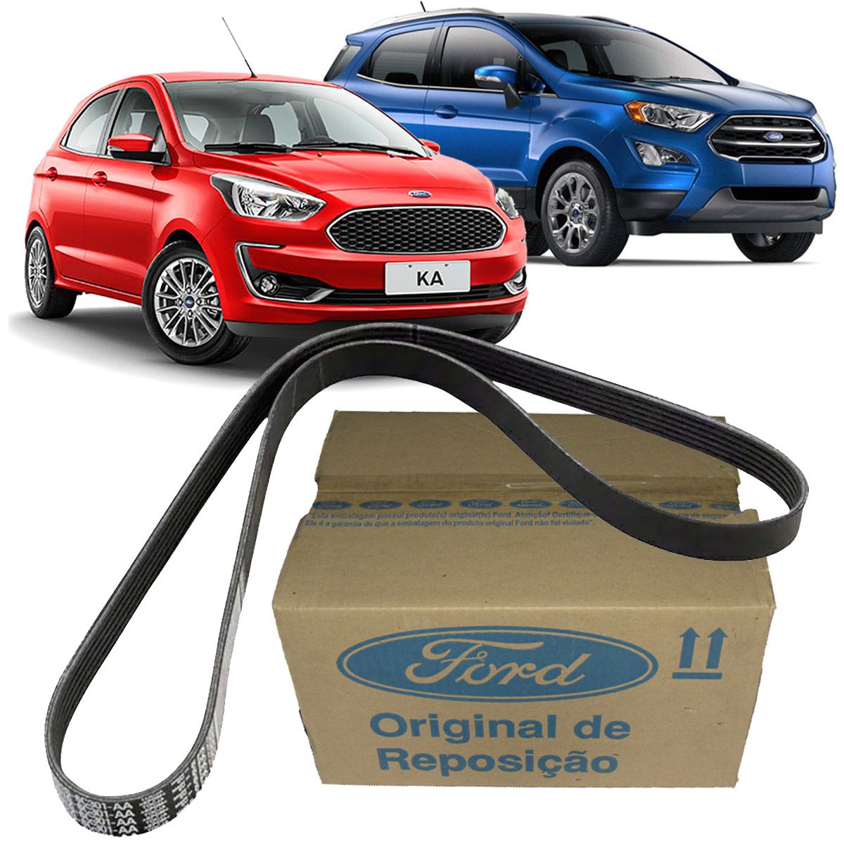 Correia elástica acessórios Ford GN1G6C301AA Ka e Ecosport 1.5 12V - Peças  Automotivas, Casa e Garagem - Itália Ricambi