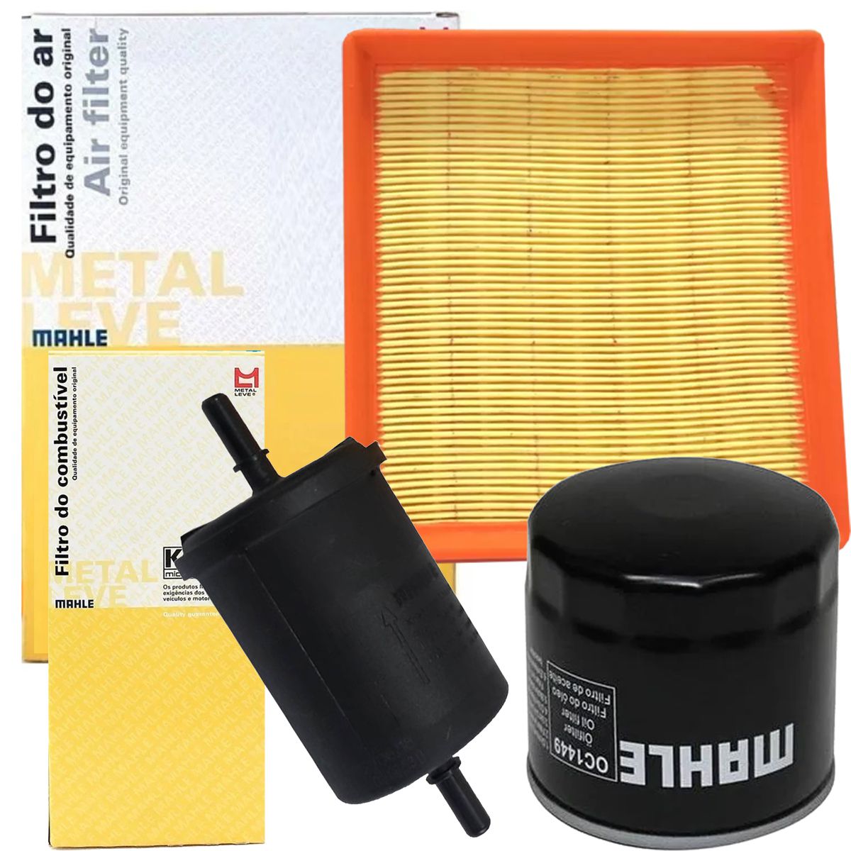 Kit 10 Filtros de Combustível Linha Chevrolet Gm Mahle