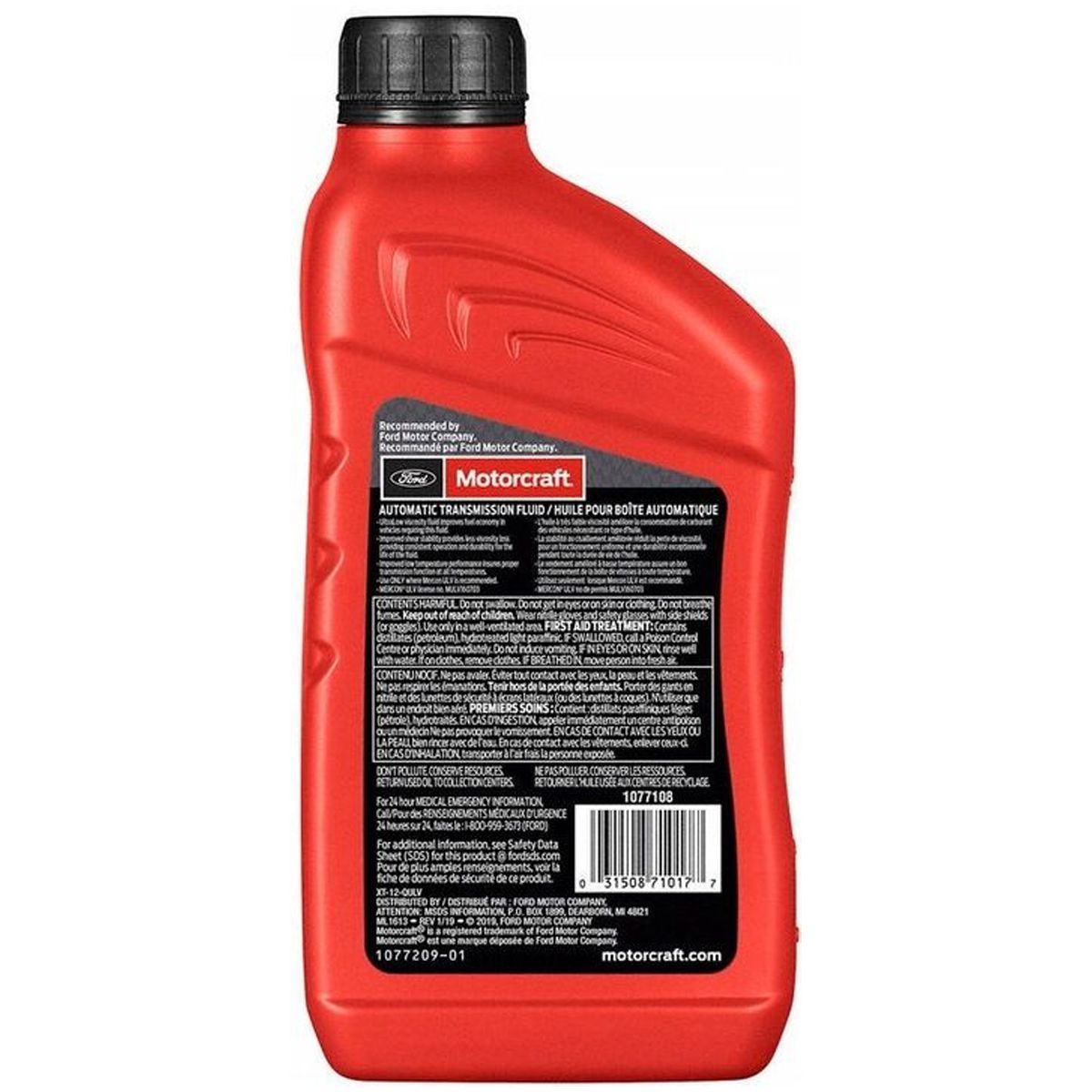 Oleo De Câmbio Fluido Transmissão Automática Ford Motorcraft Mercon ULV ...