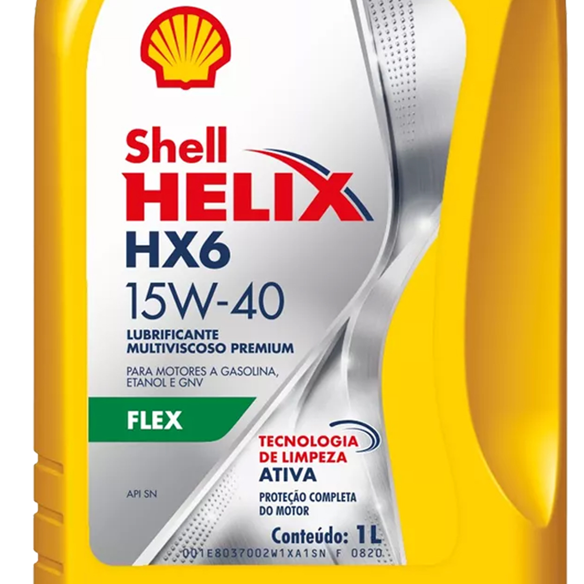 Óleo De Motor Shell HX6 15W40 Lubrificante Semissintético API SL