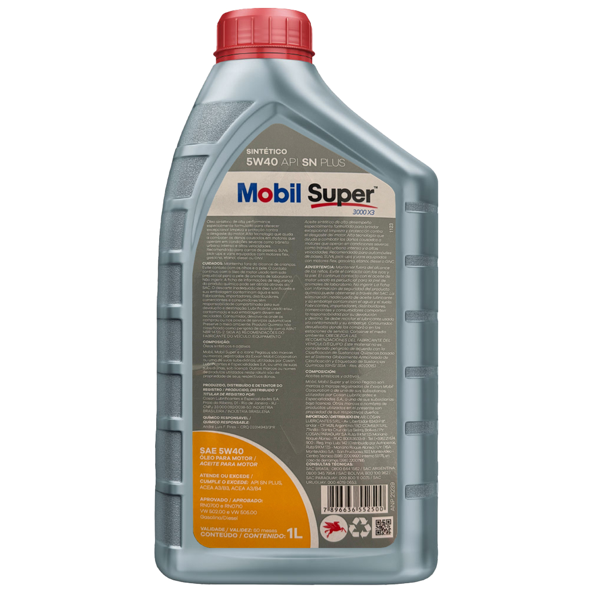 Óleo MOBIL 5W40 Super 3000 X3 para VW Gol G5 - Alta Performance