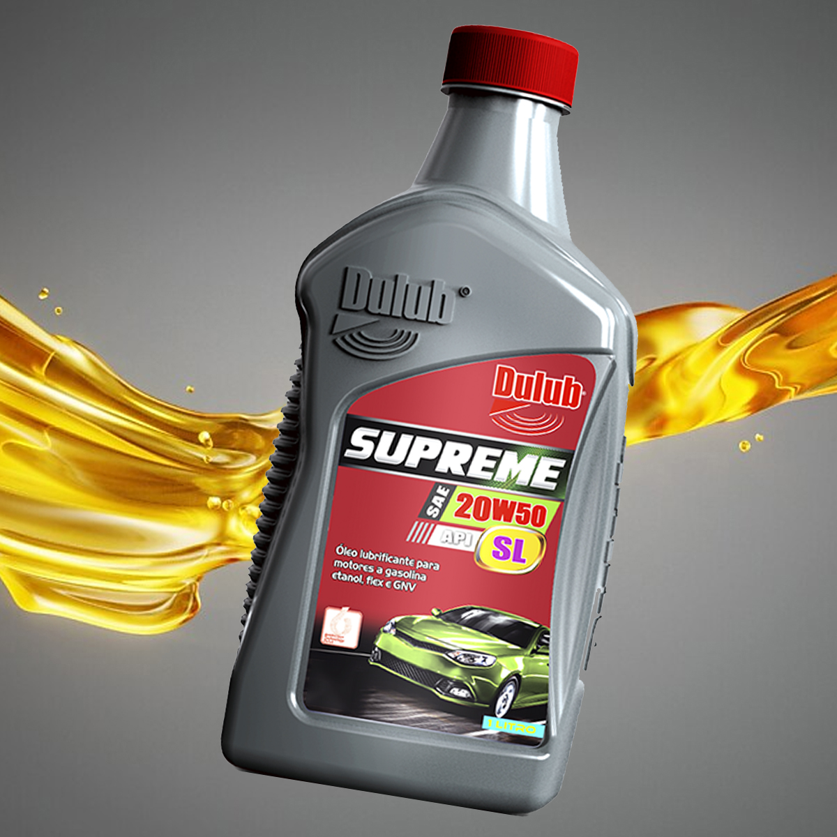 Oleo De Motor Lubrificante Dulub Supreme 20W50 Api SL Mineral