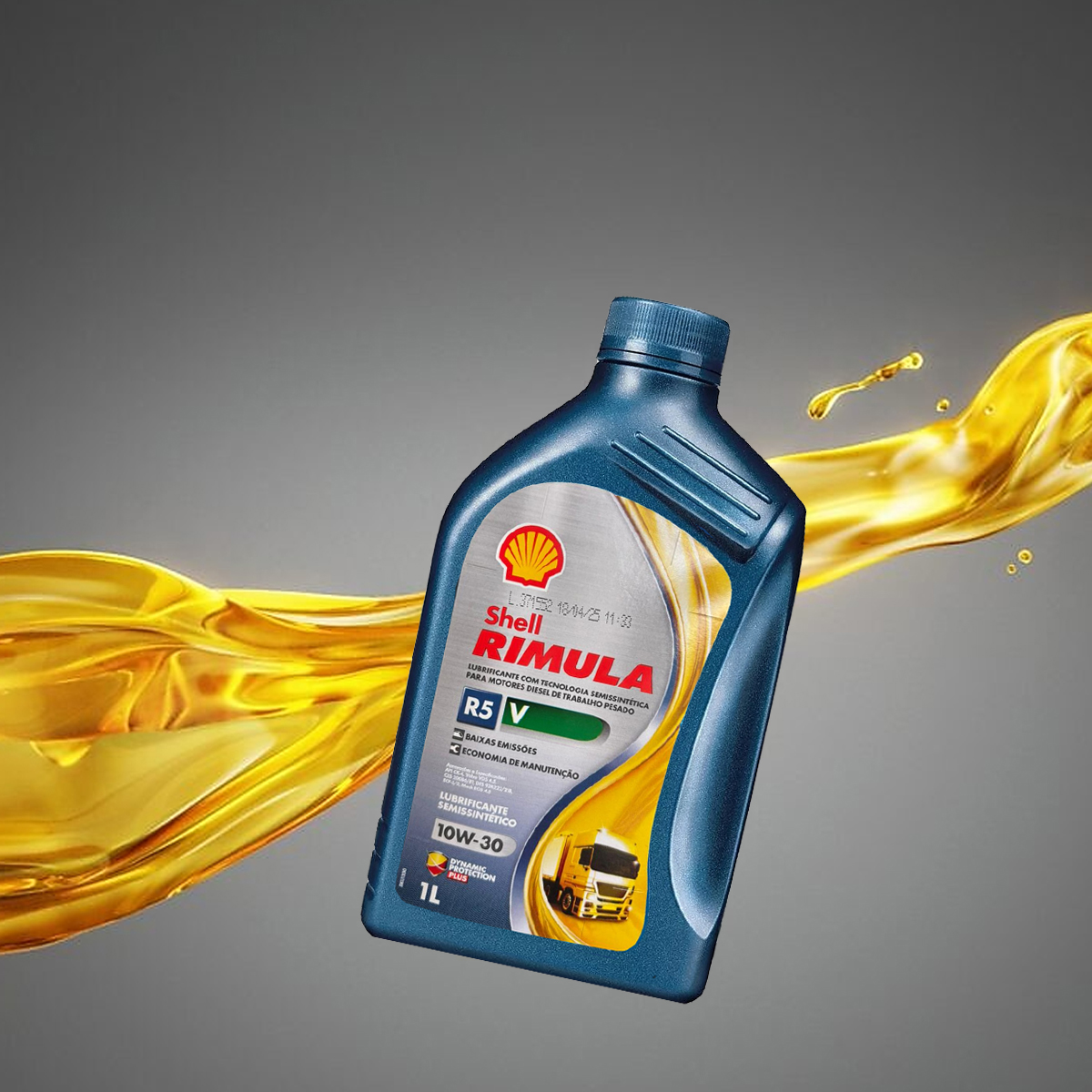 Óleo De Motor Lubrificante Shell Rimula R5 V 10W30 Semissintético
