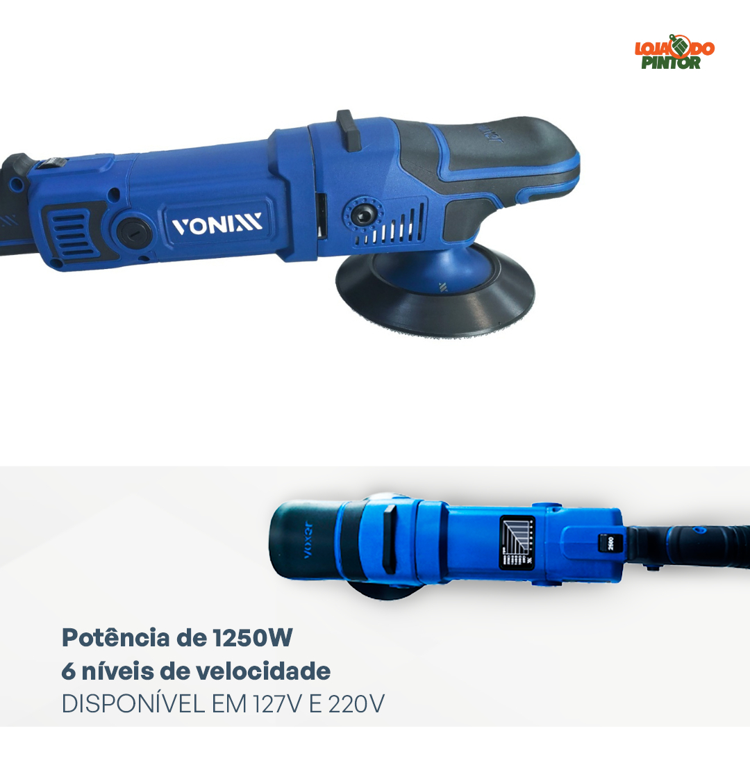 ボニックプロ Politriz Rotativa Vonixx Pro 1250W 125mm 6 Velocidades 220V - Sua