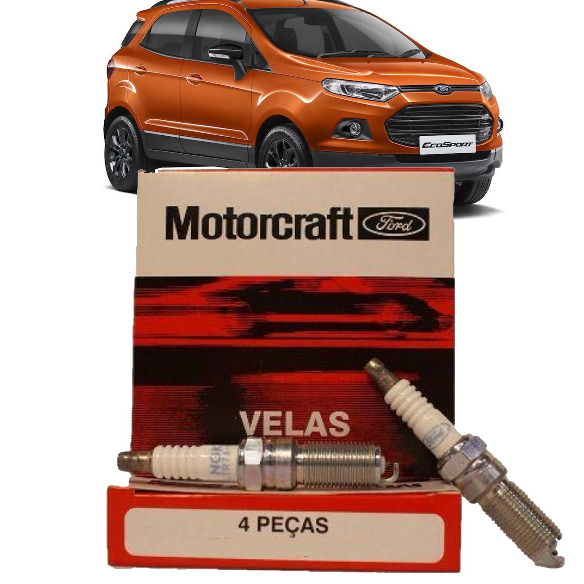 yo　6/6 Jogo de velas Motorcraft 7S6G12405AA para Zetec Rocam e Sigma
