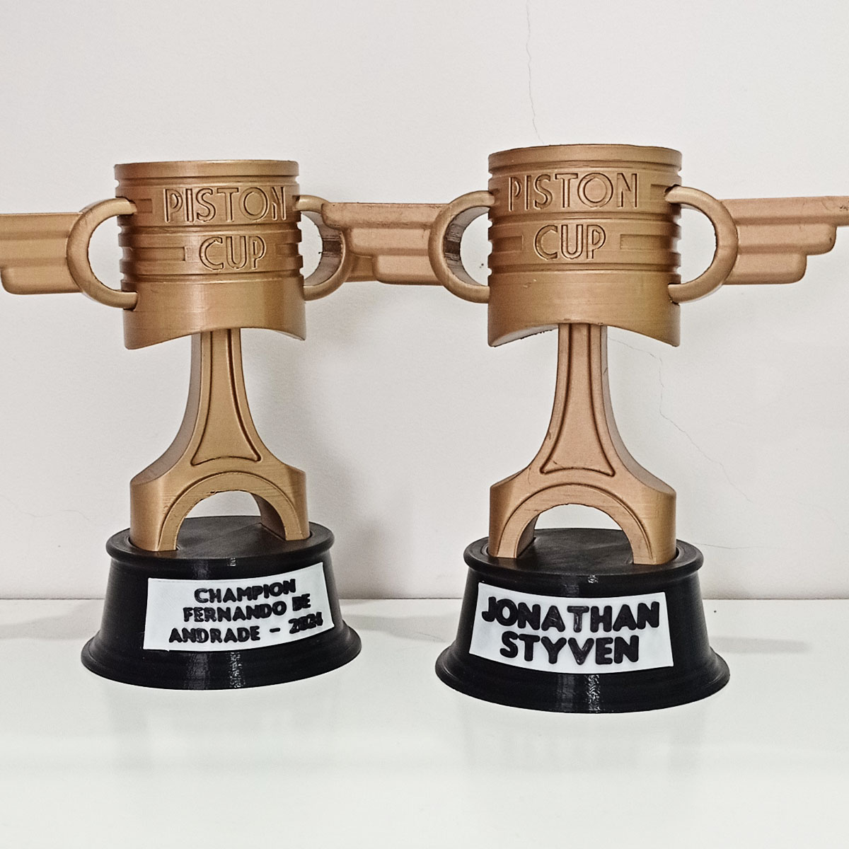 Troféu Copa Pistão 20cm Personalizado - Loja 3dLines-Vasos e Decoração ...