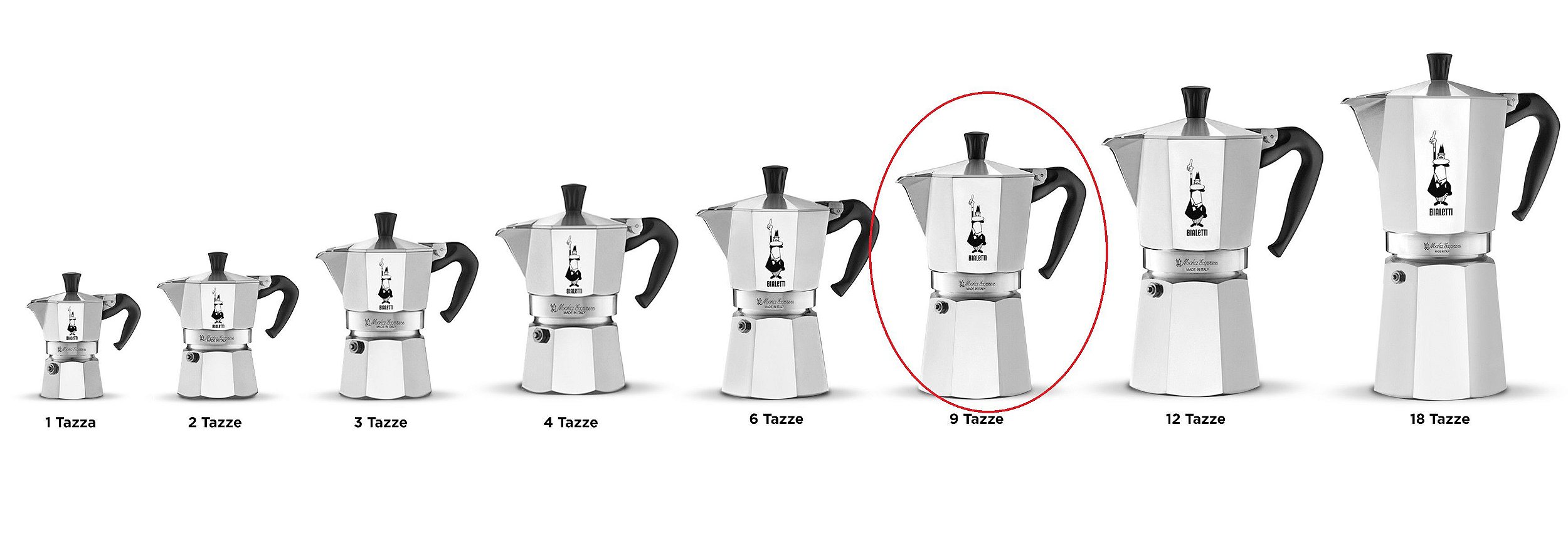 CAFETEIRA NUOVA MOKA EXPRESS BIALETTI - 9 XÍCARAS - 10010009