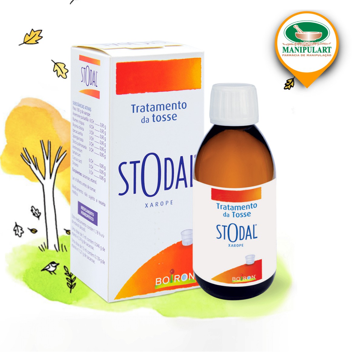 Medicamentos Boiron, STODAL BOIRON 150ML PARA TOSSE SECA OU PRODUTIVA