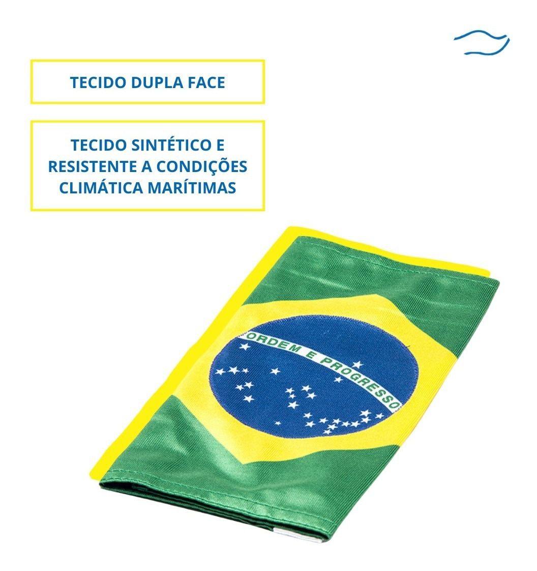 Bandeira do Brasil Náutica 22x33cm Tecido Duplo Resistente - Produtos  Náuticos Brasil, image size:1056x1122