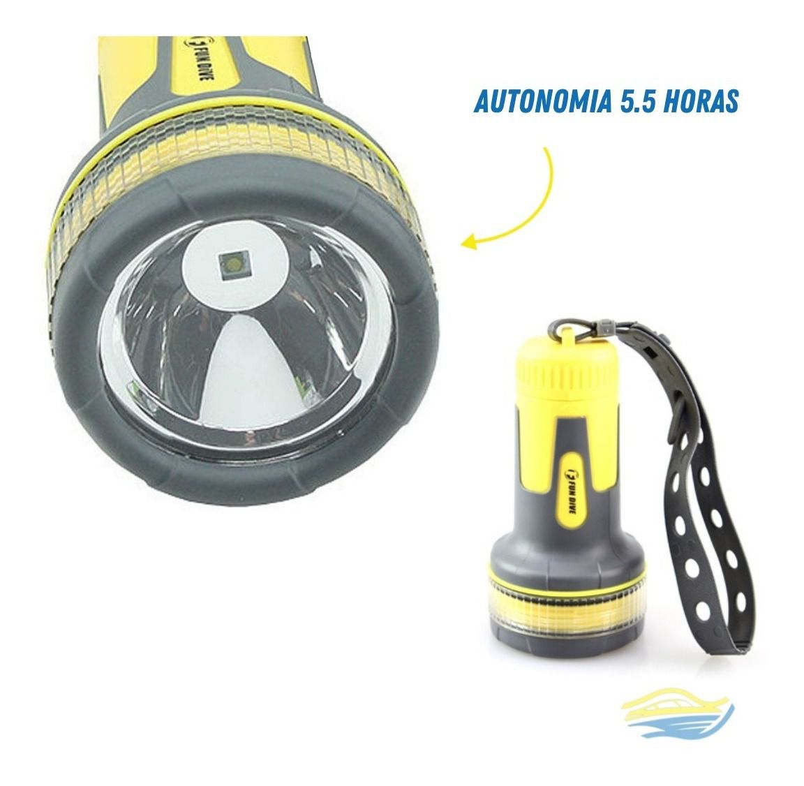 Lanterna Thor Led Mergulho Caça Pesca Camping A Prova D´agua