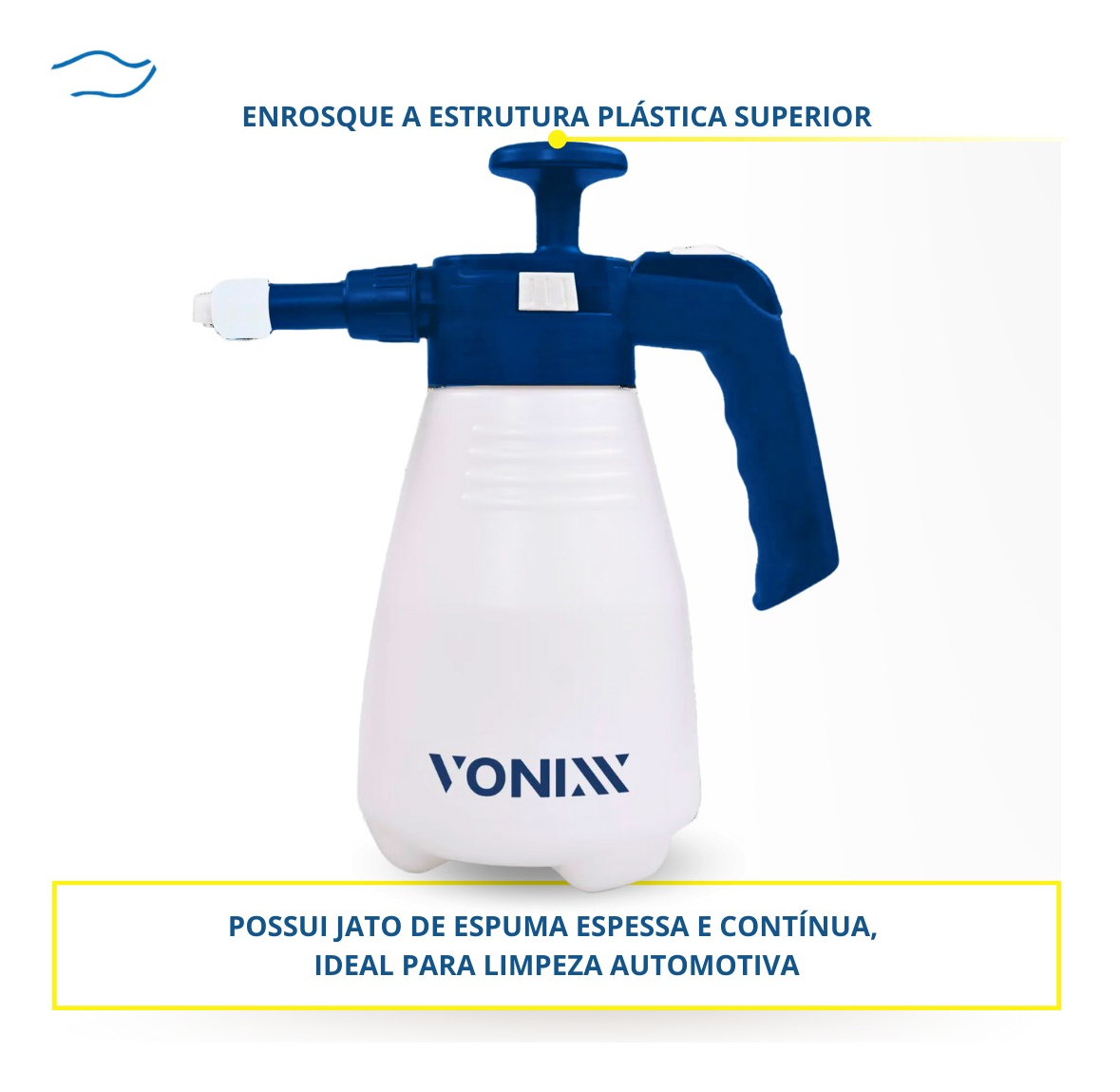 Pulverizador De Compreensão Manual 2 Em 1 Vonixx 2 Litros