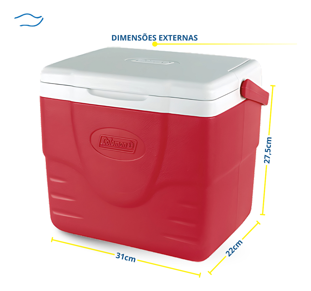 Caixa Térmica Coleman Excursion 8,5L Portátil Camping e Praia