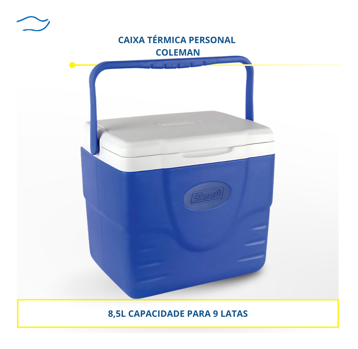 Caixa Térmica Coleman Excursion 8,5L Portátil Camping e Praia