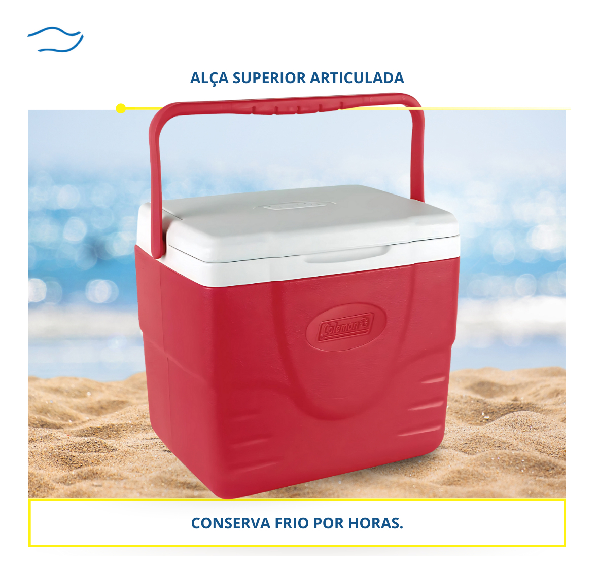 Caixa Térmica Coleman Excursion 8,5L Portátil Camping e Praia