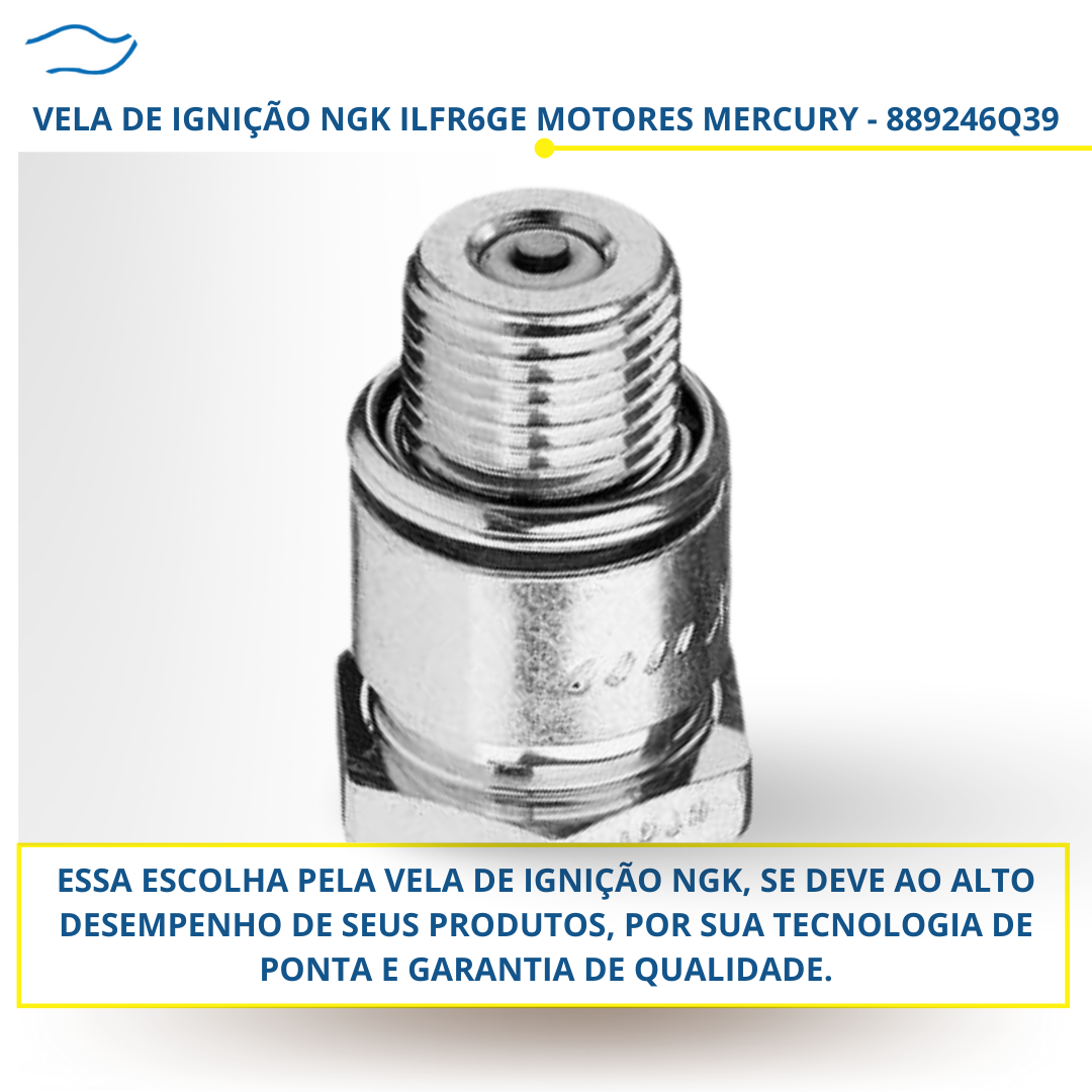 Vela NGK ILFR6GE Mercury Verado 200-400HP 889246Q39 - Produtos