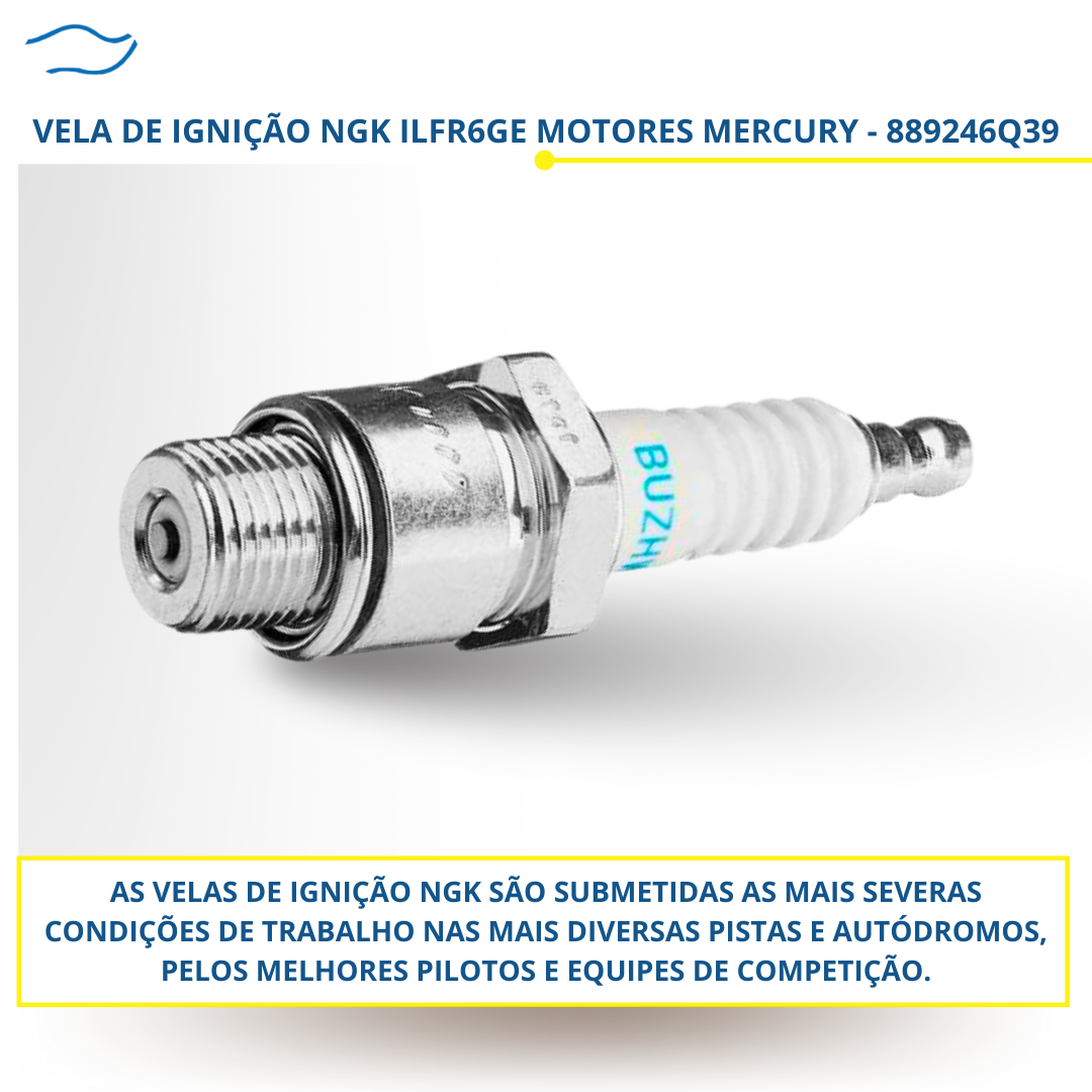 Vela NGK ILFR6GE Mercury Verado 200-400HP 889246Q39 - Produtos