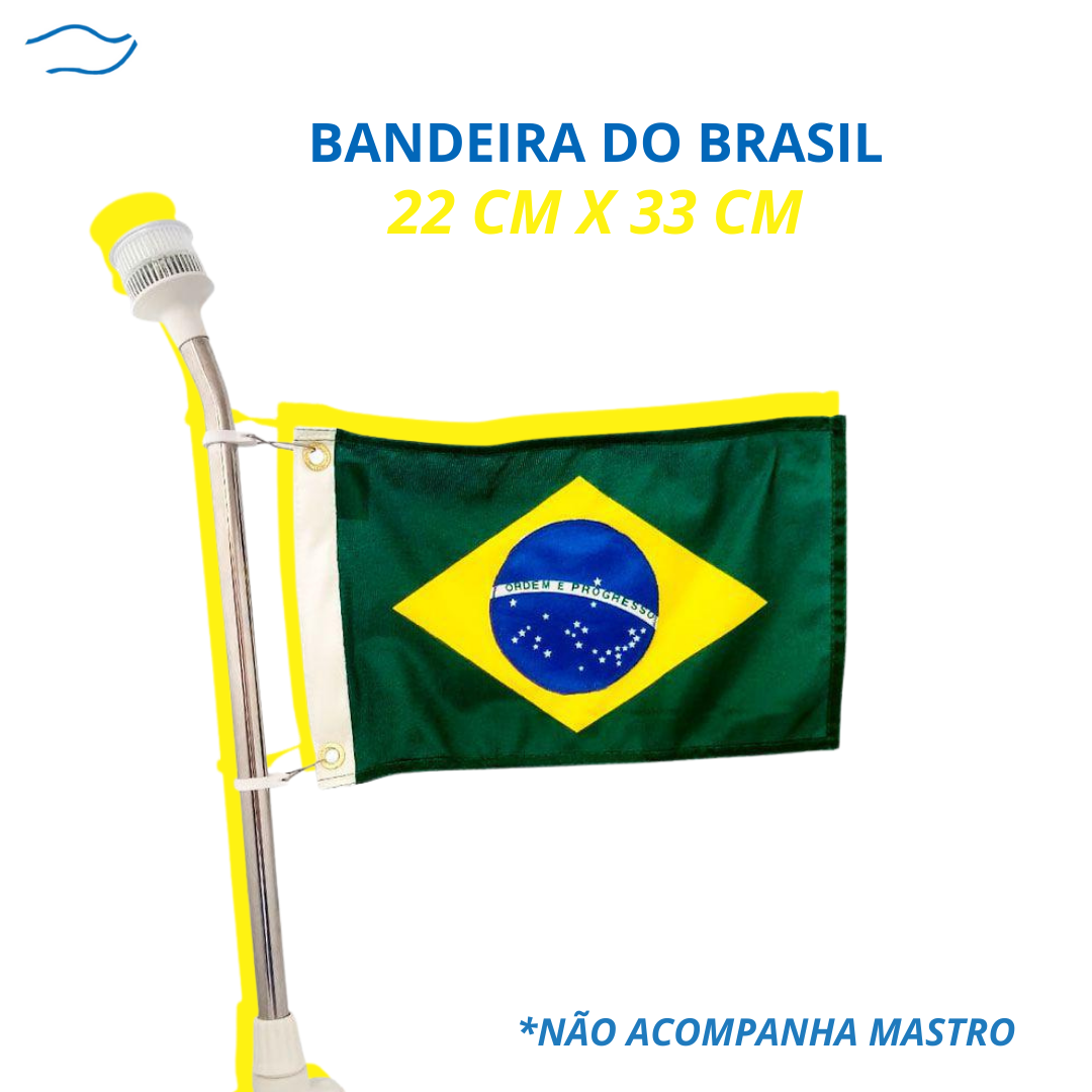 Bandeira do Brasil Náutica Barcos Lanchas Navegação 33x47cm - Produtos  Náuticos Brasil, image size:1080x1080