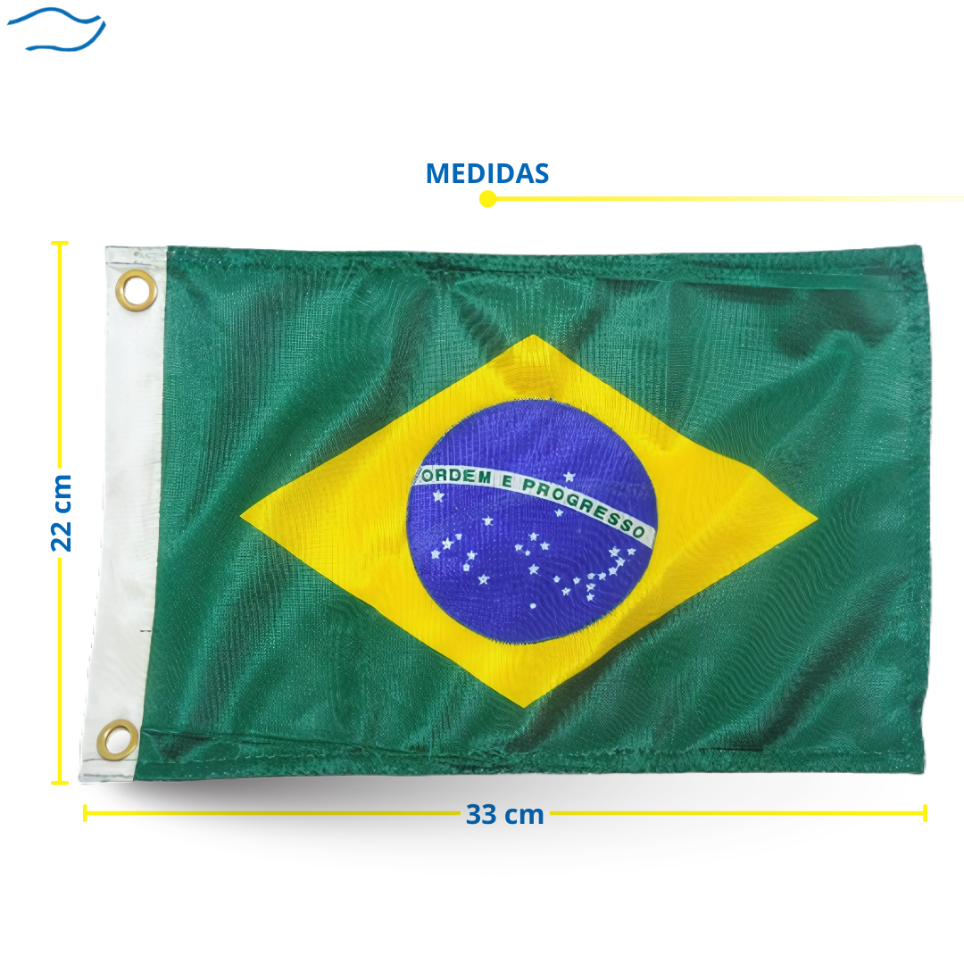 Bandeira do Brasil Náutica Barcos Lanchas Navegação 33x47cm - Produtos  Náuticos Brasil, image size:1080x1080