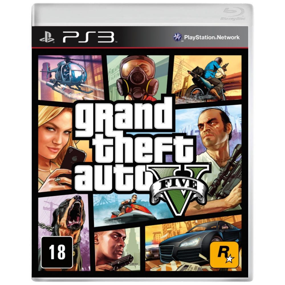 Grand Theft Auto V - GTA V - GTA 5 PS3 - Game Games - Loja de