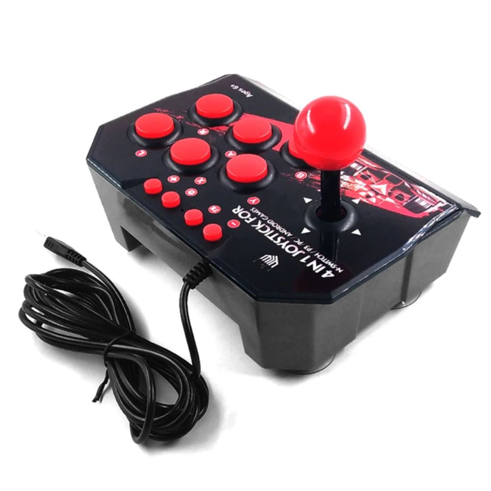 Compactocontrole Arcade Controle Arcade 4 em 1 USB Nintendo Switch / PS3/ PC e Android Novo ...
