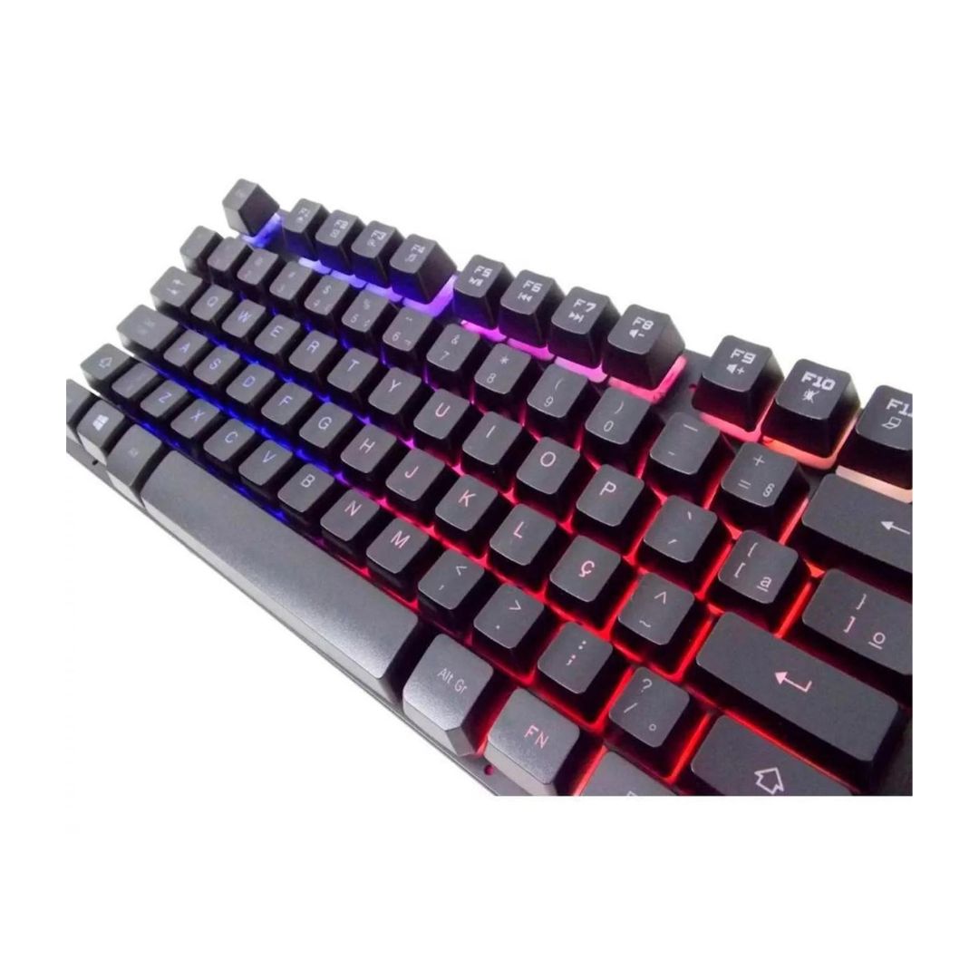 KIT Teclado e Mouse Gamer RGB Knup - Fazenda Rio Grande - Curitiba ...