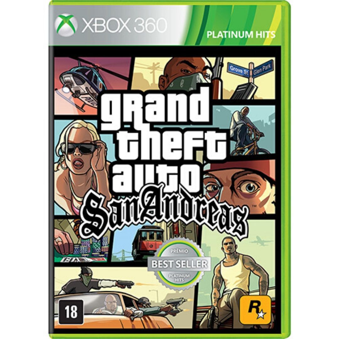 GTA V Xbox 360 - Game Mídia Física - Jogo Original Seminovo Grand Theft Auto  5